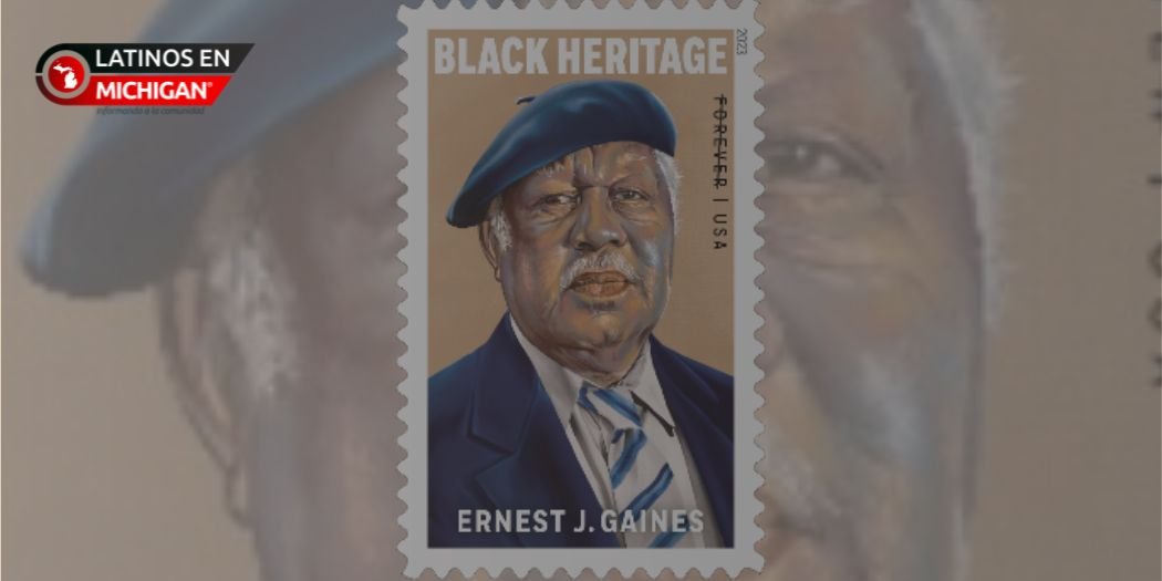 Nuevo sello de Ernest Gaines (Servicio Postal de los Estados Unidos)